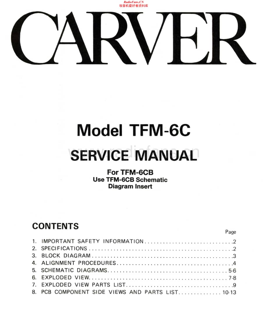 Carver-TFM6CB-pwr-sm维修电路原理图.pdf_第1页