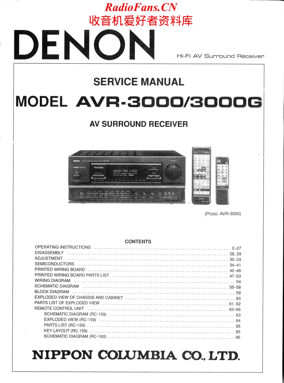 Denon-AVR3000G-avr-sm维修电路原理图.pdf_第1页