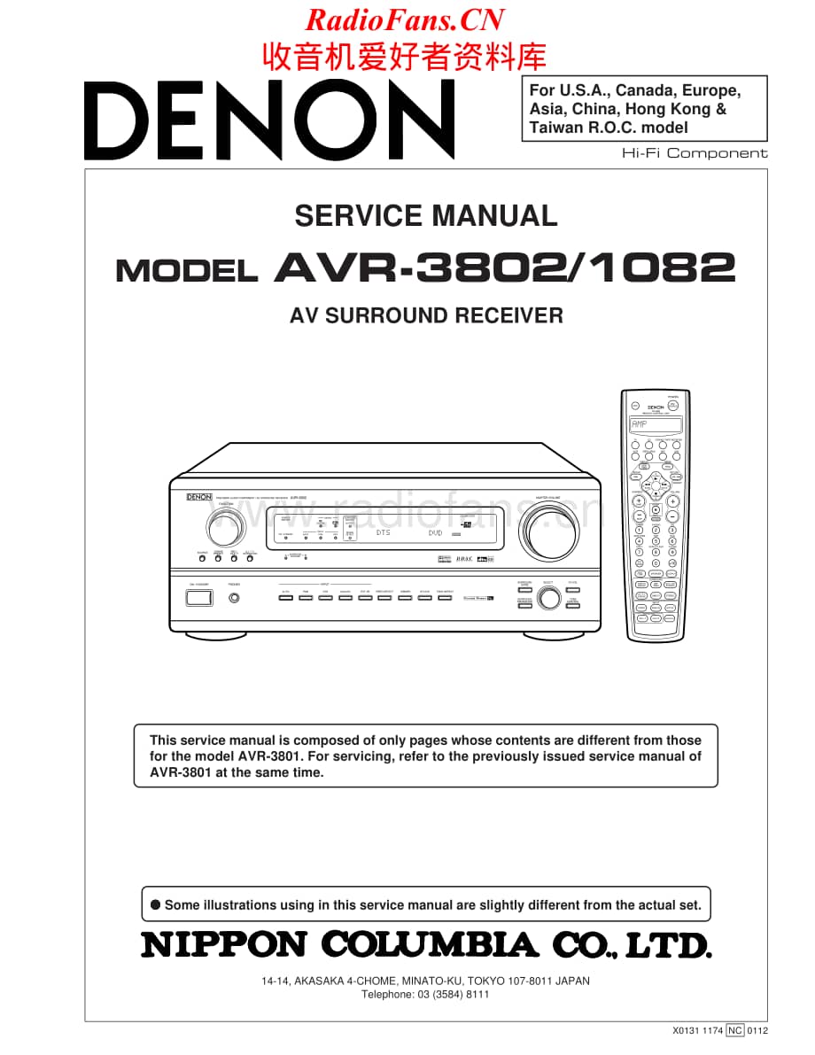 Denon-AVR3802-avr-sm维修电路原理图.pdf_第1页