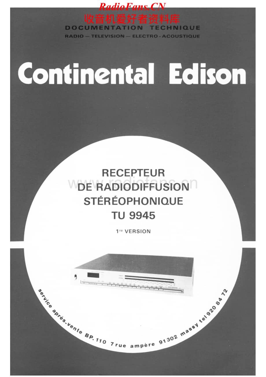 Continental-TU9945-tun-sm维修电路原理图.pdf_第1页