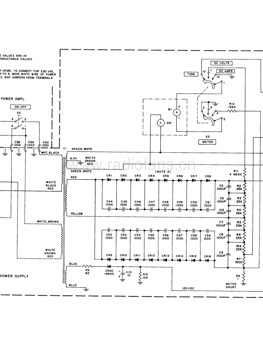 Collins-30L-pwr-sch维修电路原理图.pdf_第3页