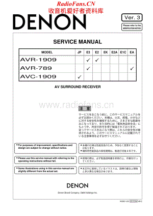Denon-AVR789-avr-sm维修电路原理图.pdf