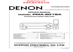 Denon-PMA201SA-int-sm维修电路原理图.pdf
