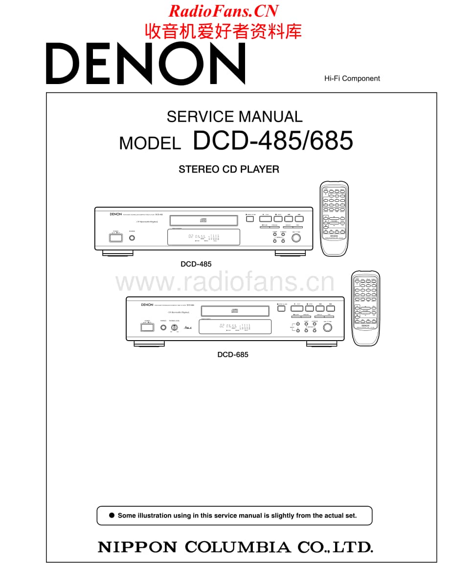 Denon-DCD485-cd-sm维修电路原理图.pdf_第1页