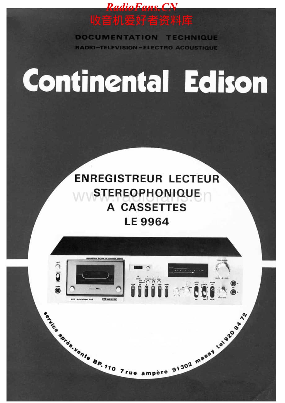 Continental-LE9964-tape-sm维修电路原理图.pdf_第1页