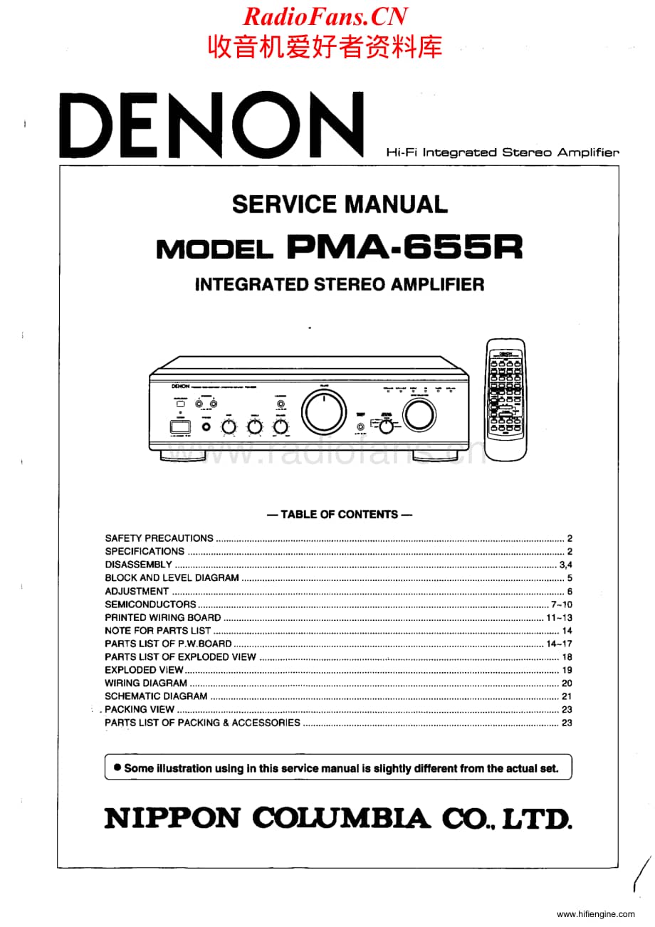 Denon-PMA655R-int-sm维修电路原理图.pdf_第1页