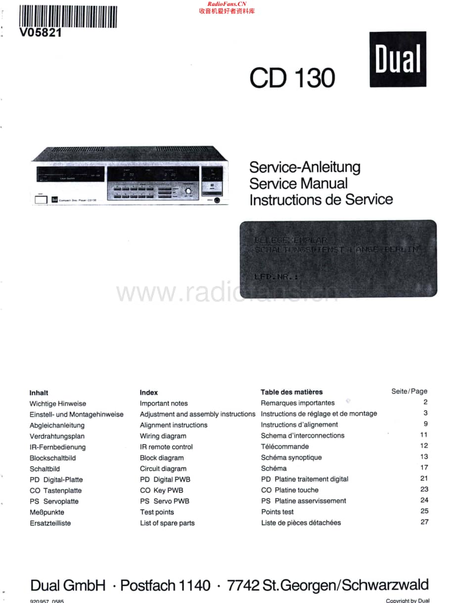 Dual-CD130-cd-sm维修电路原理图.pdf_第1页