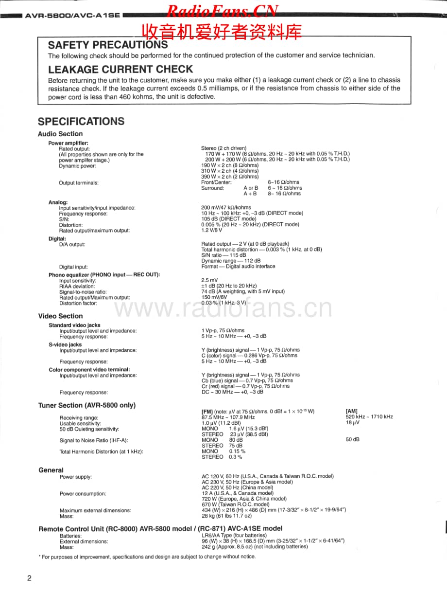 Denon-AVR5800-avr-sm维修电路原理图.pdf_第2页