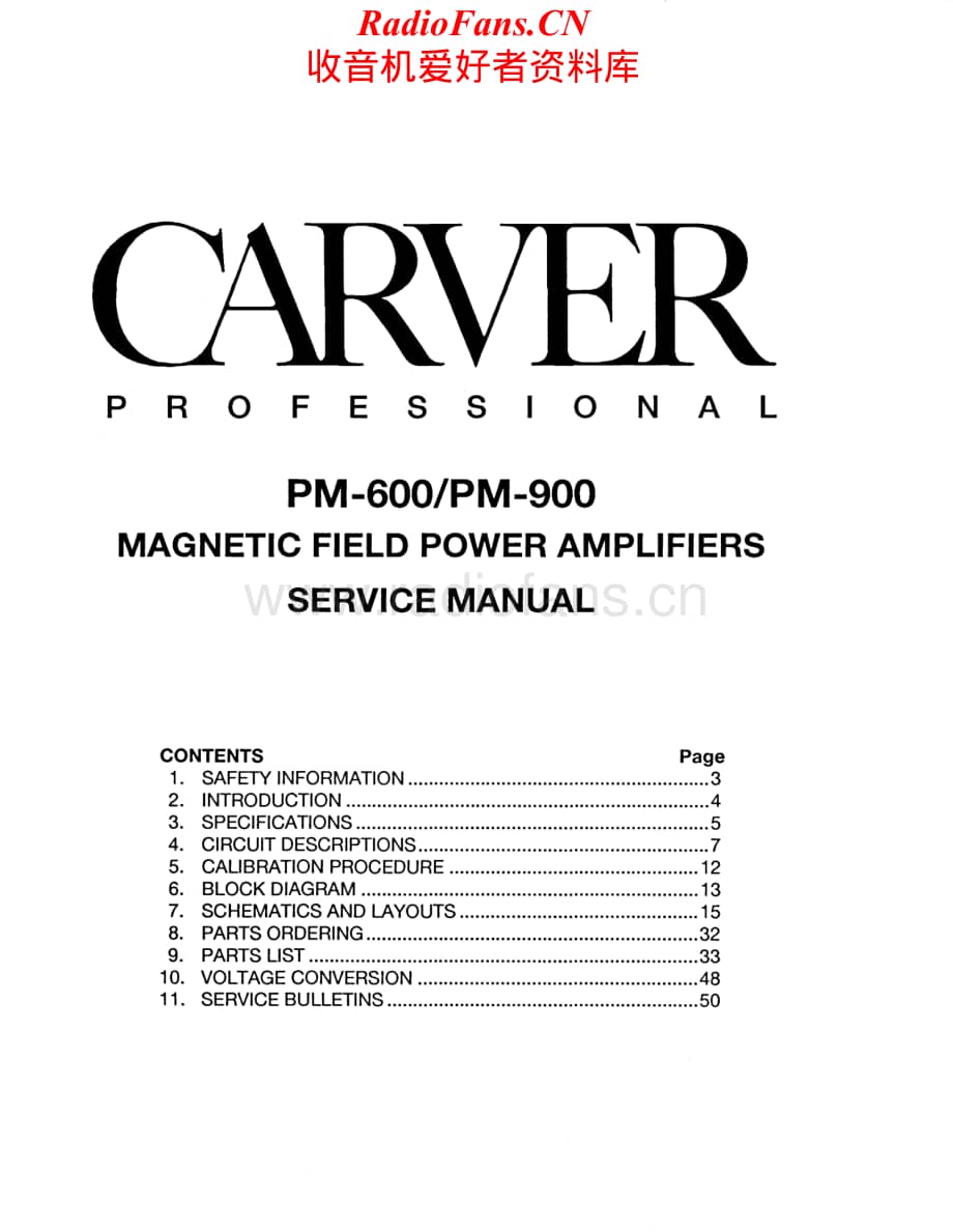 Carver-PM600-pwr-sm维修电路原理图.pdf_第1页