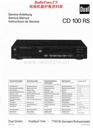 Dual-CD100RS-cd-sm维修电路原理图.pdf