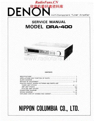 Denon-DRA400-rec-sm维修电路原理图.pdf