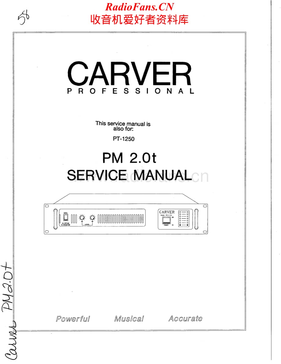 Carver-PM2.0T1250-pwr-sm维修电路原理图.pdf_第1页