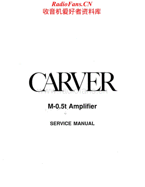 Carver-M0.5T-pwr-sm维修电路原理图.pdf