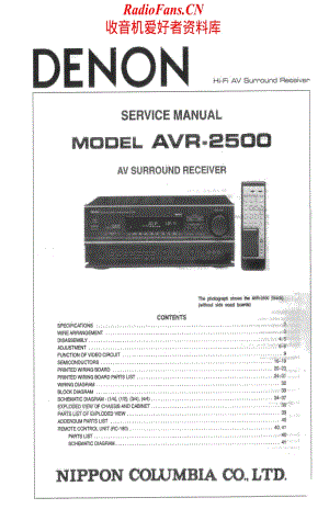 Denon-AVR2500-avr-sm维修电路原理图.pdf