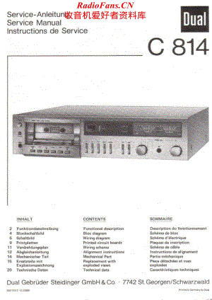 Dual-C814-tape-sm维修电路原理图.pdf