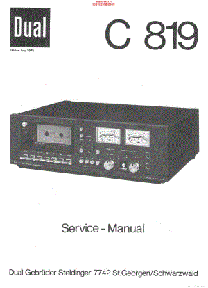 Dual-C819-tape-sm维修电路原理图.pdf