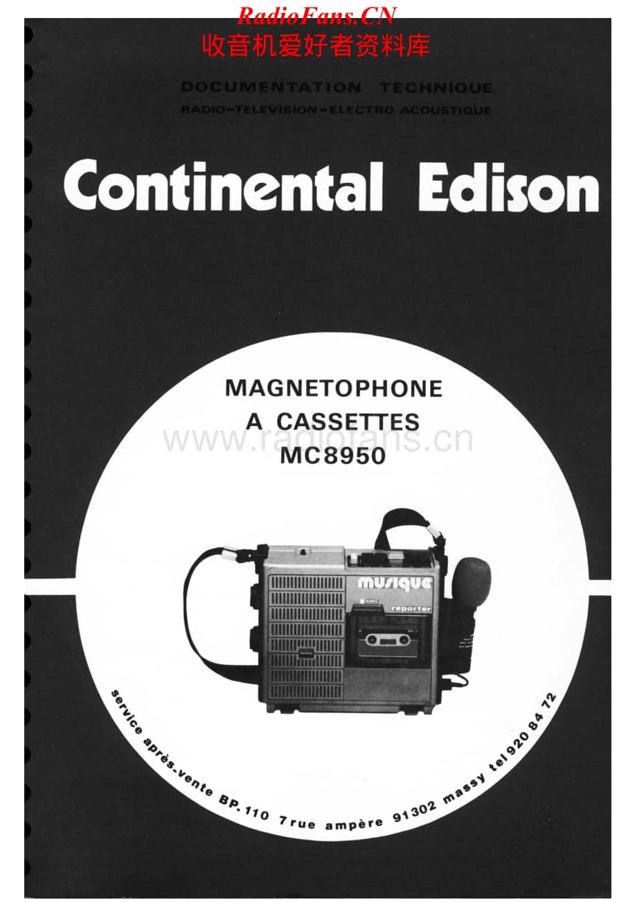 Continental-MC8950-tape-sm维修电路原理图.pdf_第1页