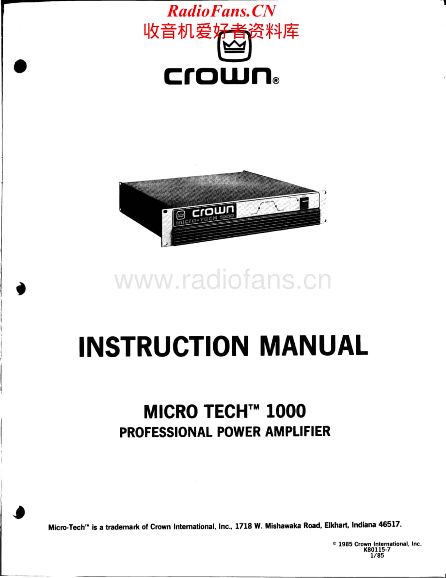 Crown-MicroTech1000-pwr-sm维修电路原理图.pdf_第2页