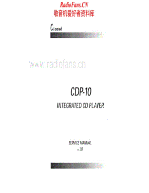 Classe-CDP10-cd-sm维修电路原理图.pdf