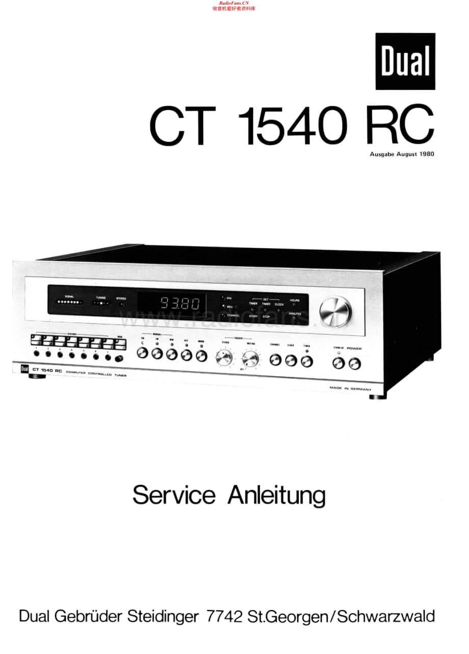Dual-CT1540RC-tun-sm维修电路原理图.pdf_第1页