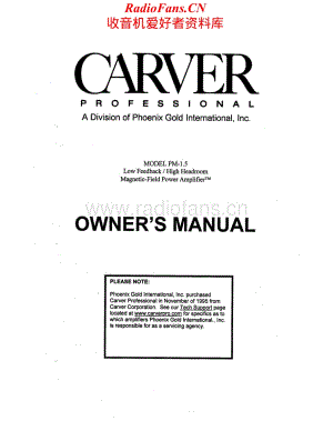Carver-PM1.5-pwr-om维修电路原理图.pdf
