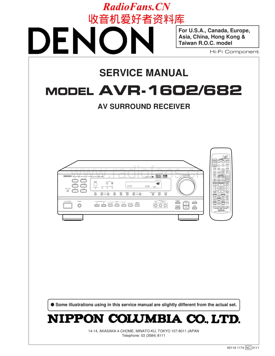 Denon-AVR682-avr-sm维修电路原理图.pdf_第1页