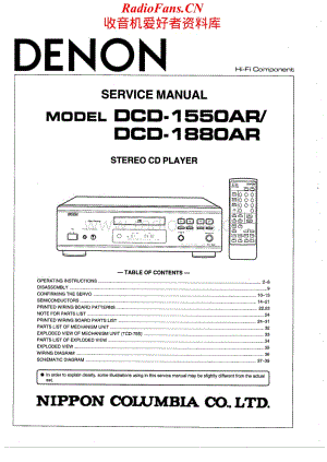 Denon-DCD1880-cd-sm维修电路原理图.pdf