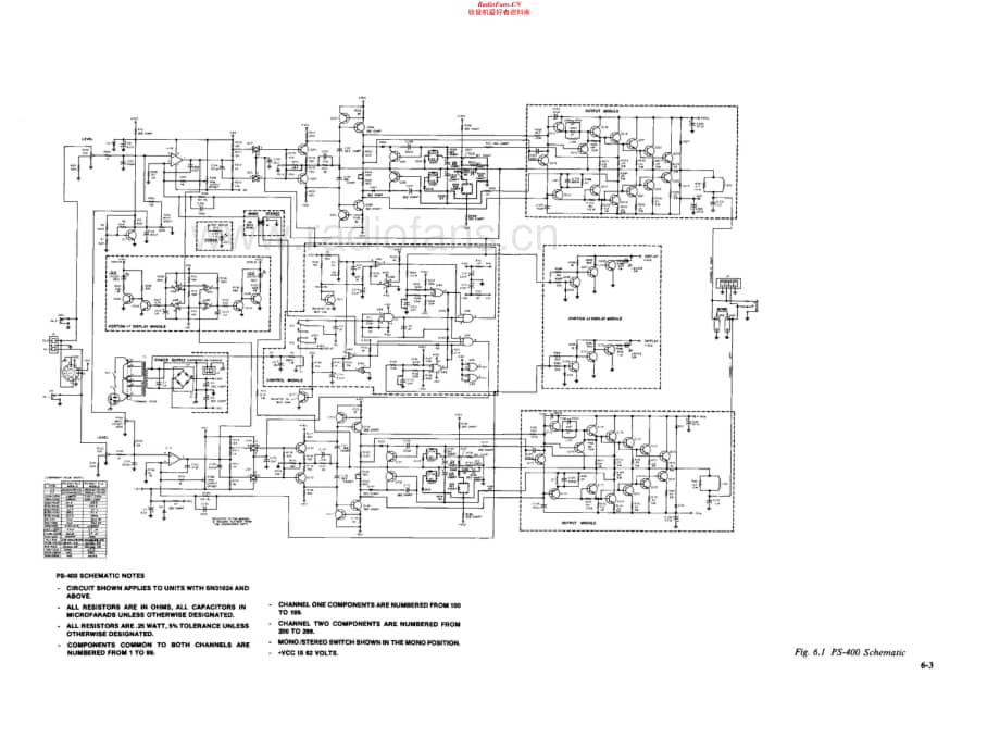 Crown-PS400-pwr-sch维修电路原理图.pdf_第1页