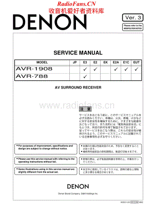 Denon-AVR1908-avr-sm维修电路原理图.pdf