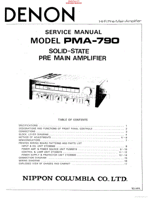 Denon-PMA790-int-sm维修电路原理图.pdf