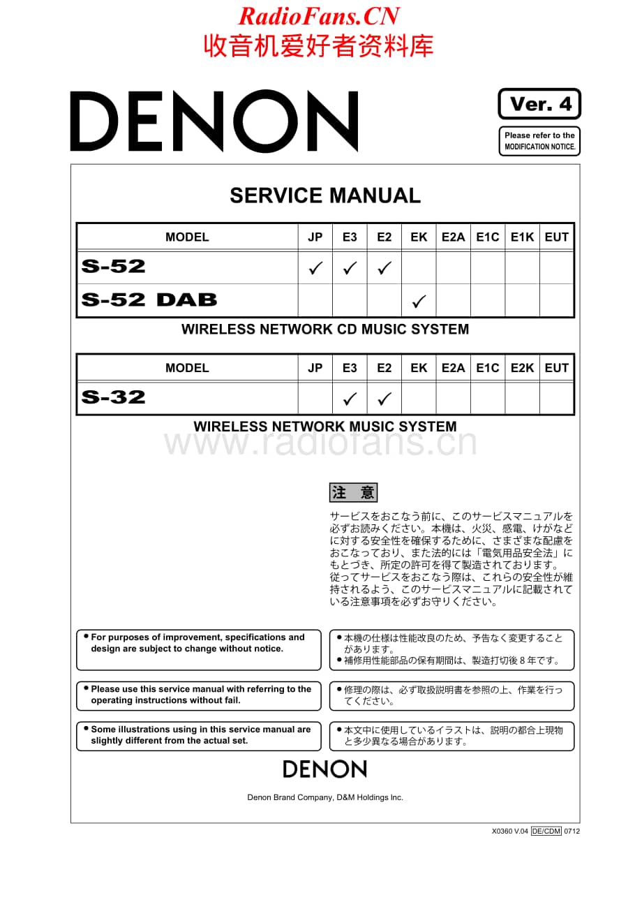 Denon-S32-rec-sm维修电路原理图.pdf_第1页