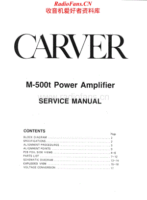 Carver-M500T-pwr-sm维修电路原理图.pdf