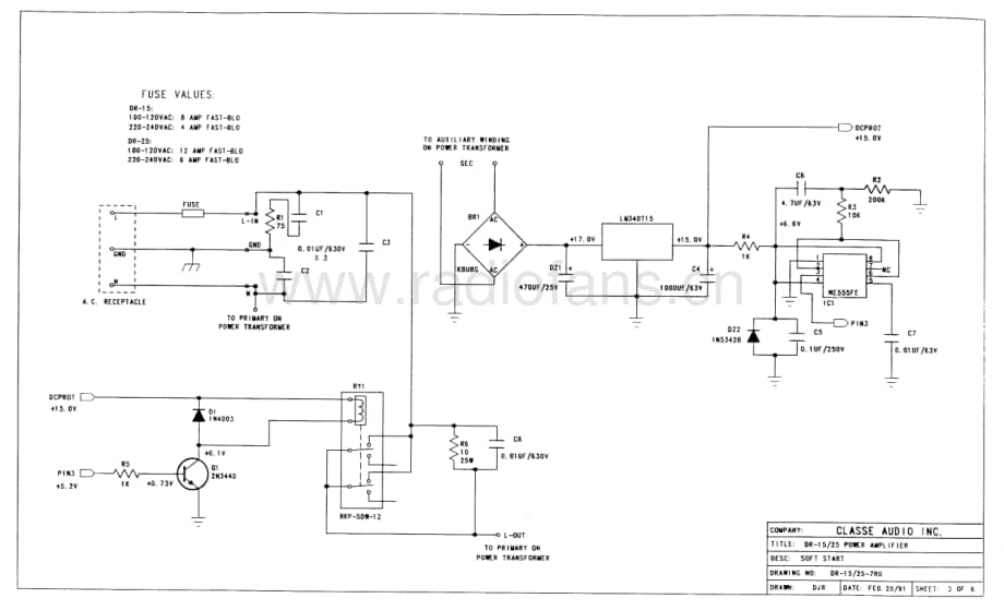 Classe-DR15-pwr-sch维修电路原理图.pdf_第3页