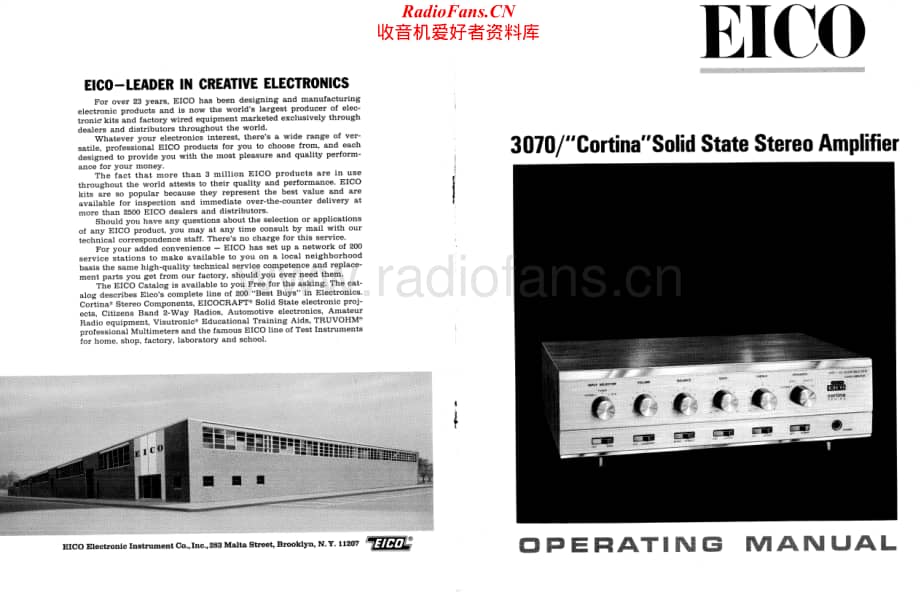Eico-3070-int-sm维修电路原理图.pdf_第1页
