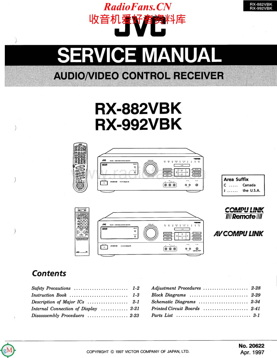 JVC-RX882VBK-avr-sm维修电路原理图.pdf_第1页