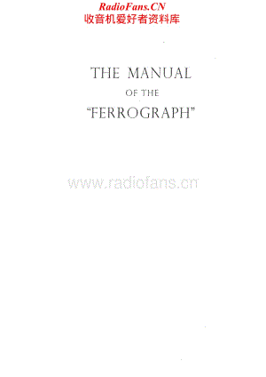Ferguson-Ferrograph4SCON-tape-sm维修电路原理图.pdf