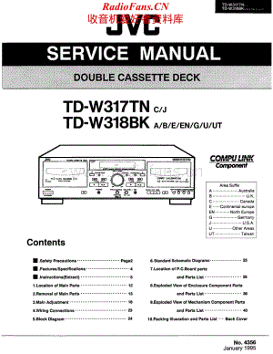 JVC-TDW318BK-tape-sm维修电路原理图.pdf