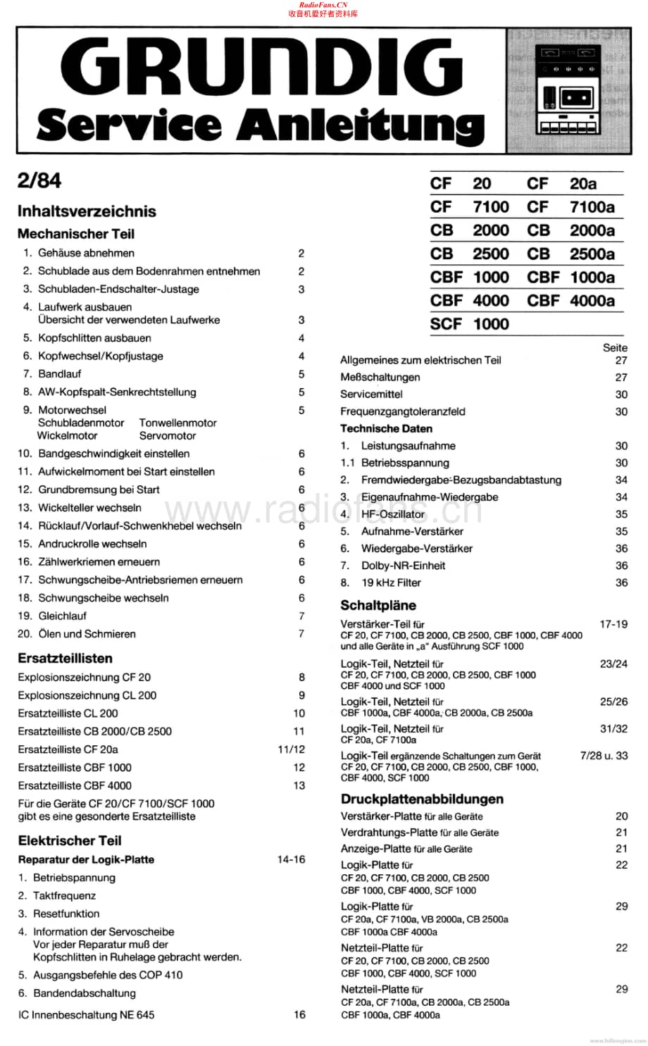 Grundig-CBF4000-tape-sm维修电路原理图.pdf_第1页