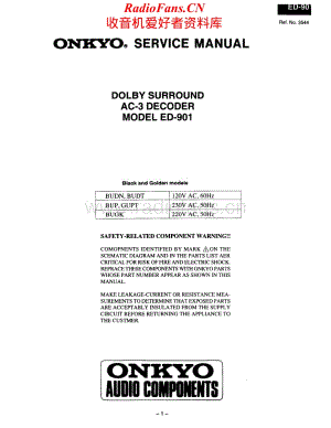 Onkyo-ED901-dsc-sm维修电路原理图.pdf