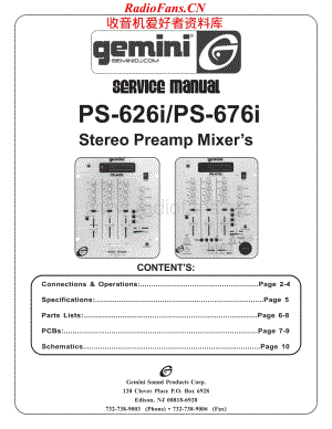 Gemini-PS676i-mix-sm维修电路原理图.pdf