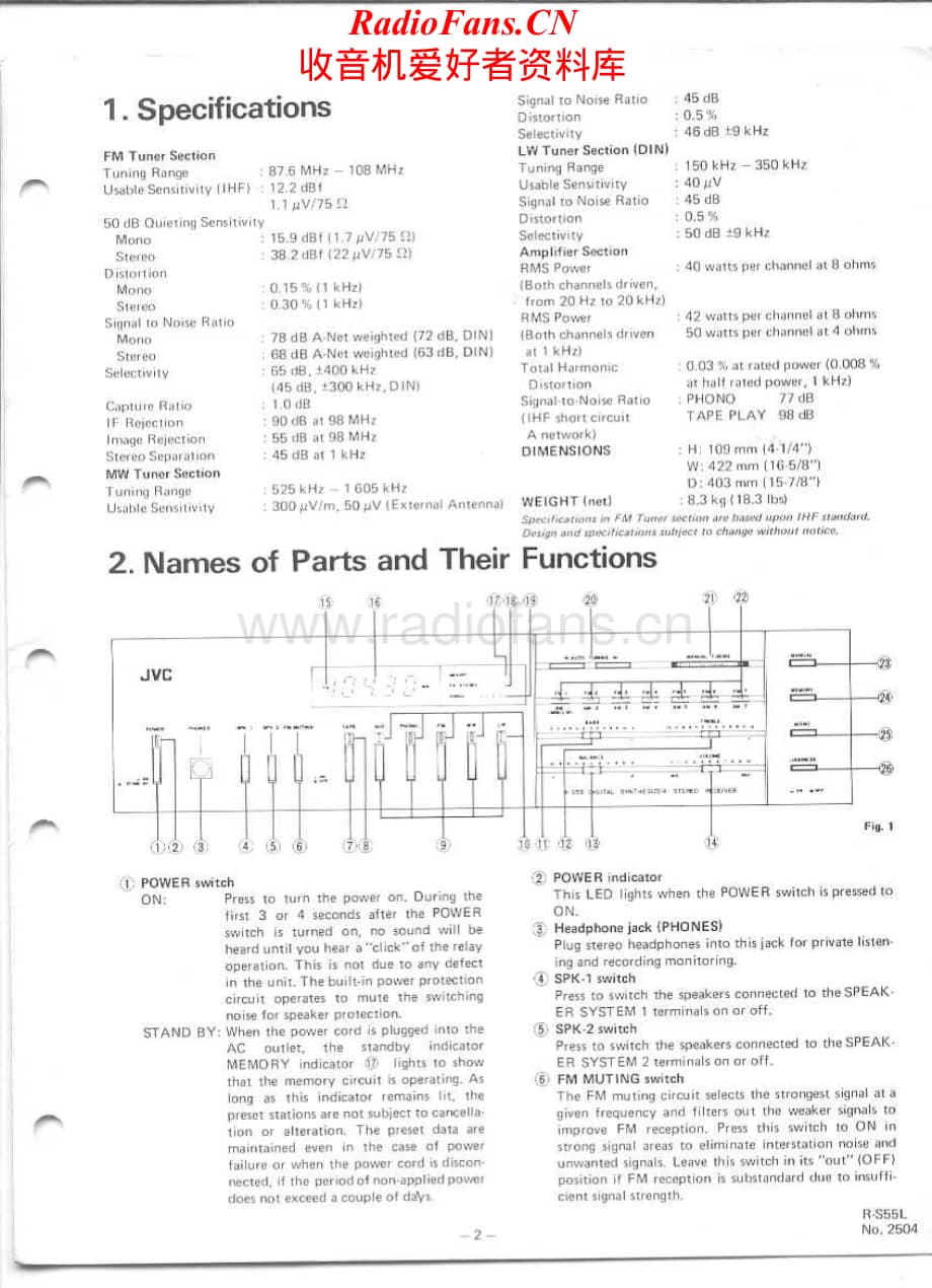 JVC-RS55L-rec-sch维修电路原理图.pdf_第2页