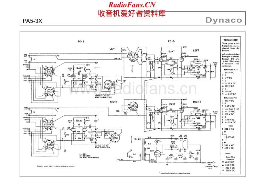 Dynaco-PA5.3X-pre-sch维修电路原理图.pdf_第1页