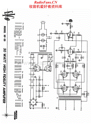 Eico-HF30SAMS-pwr-sch维修电路原理图.pdf