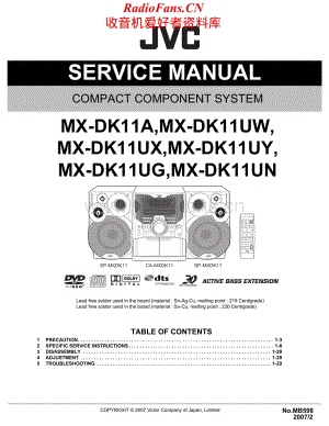 JVC-MXDK11-cs-sm维修电路原理图.pdf