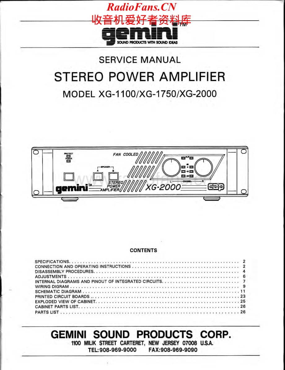 Gemini-XG1100-pwr-sm维修电路原理图.pdf_第1页