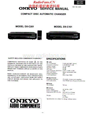 Onkyo-DXC201-cd-sm维修电路原理图.pdf