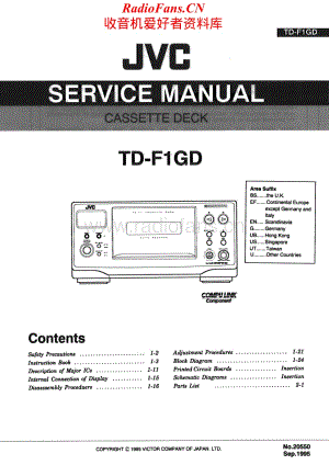 JVC-TDF1GD-tape-sm维修电路原理图.pdf