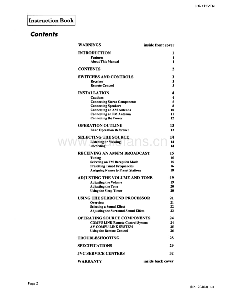 JVC-RX715VTN-rec-sm维修电路原理图.pdf_第3页