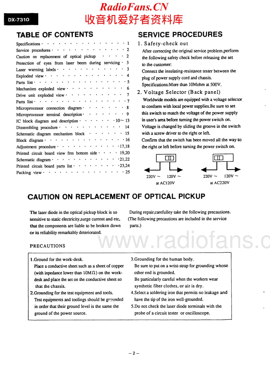 Onkyo-DX7310-cd-sm维修电路原理图.pdf_第2页