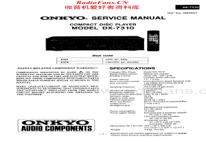 Onkyo-DX7310-cd-sm维修电路原理图.pdf